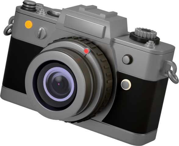 Camera 3D illustration